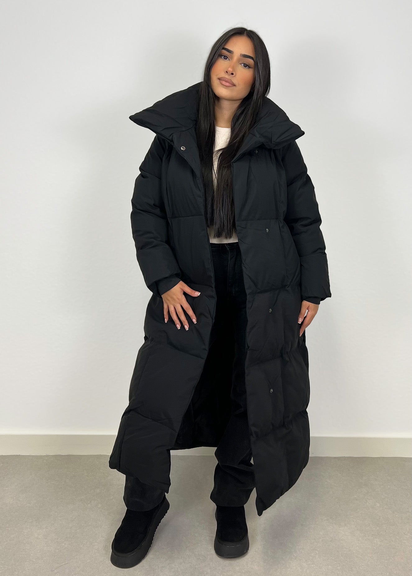 Lange Winterjacke