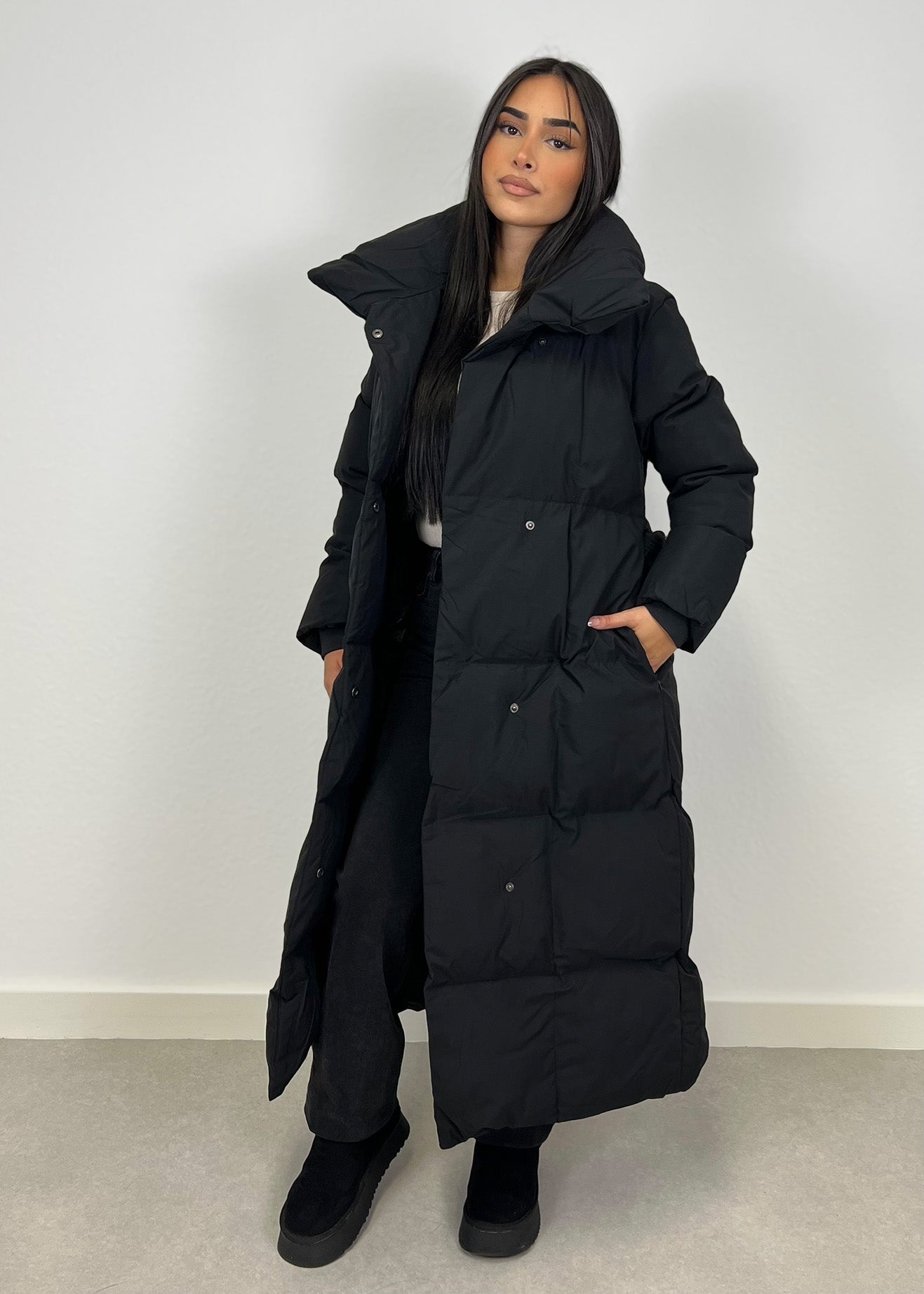 Lange Winterjacke