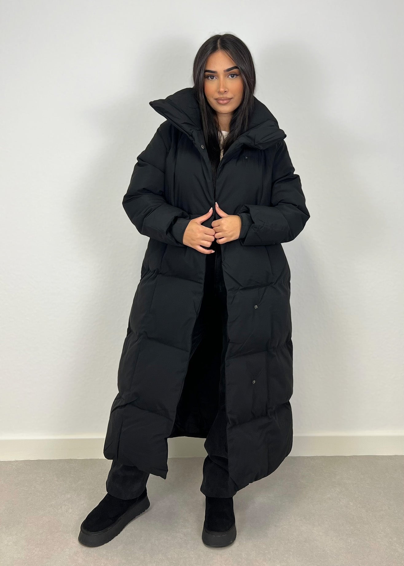 Lange Winterjacke